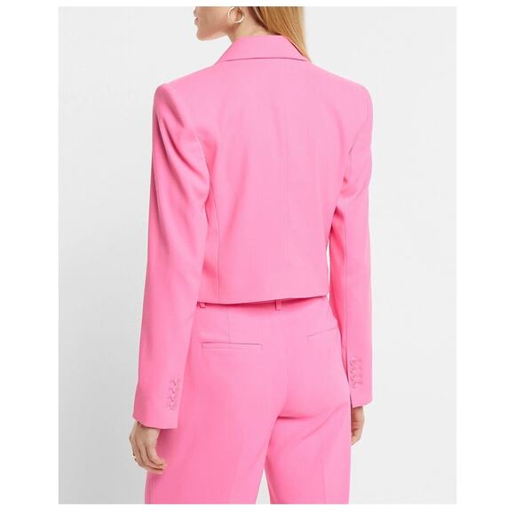 Express Gum Pop One-Button Cropped Blazer Size XS - Picture 8 of 8